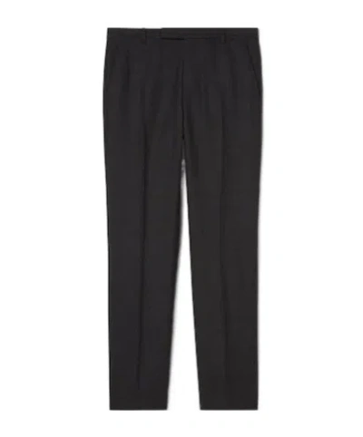 Gucci Houndstooth Wool Pant With Embroidery In Black