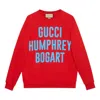 Gucci Humphrey Bogart-print Sweatshirt In Red