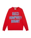 Gucci Humphrey Bogart-print Sweatshirt In Red