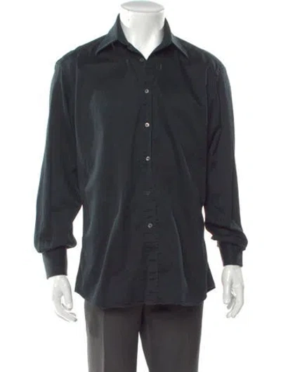 Pre-owned Gucci Hysteria Accent Long Sleeve Shirt In Black