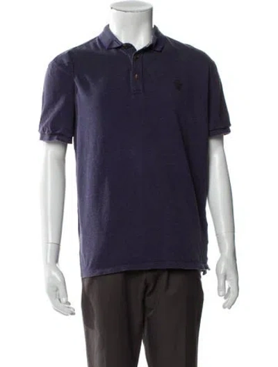 Pre-owned Gucci Hysteria Accent V-neck Polo Shirt In Purple