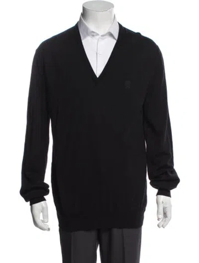 Pre-owned Gucci Hysteria Accent Wool Cardigan In Black