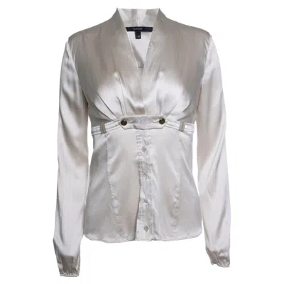 Pre-owned Gucci , Hysteria Beige Silk Blouse In Brown