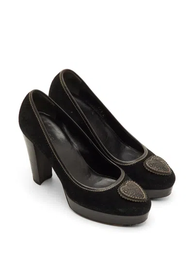 Pre-owned Gucci Hysteria Platform Pumps In Black