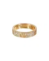 Gucci Icon 18k 0.92 Ct. Tw. Diamond Ring (authentic Pre-loved) In Gold