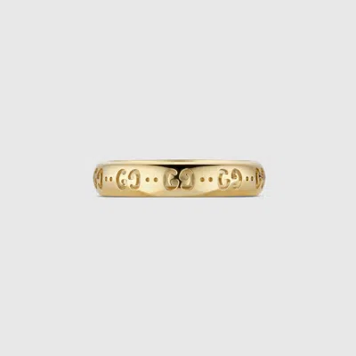 Gucci Icon 18k Gg Ring In Gold