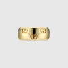 Gucci Icon 18k Gg Wide Ring In Yellow Gold