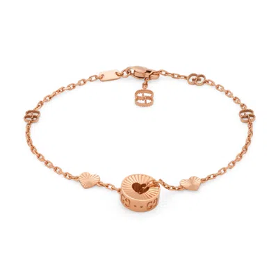Gucci Icon Heart Bracelet In Pink