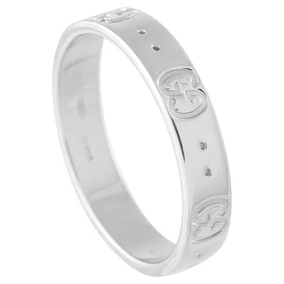 Pre-owned Gucci Icon 18k White Gold Ring