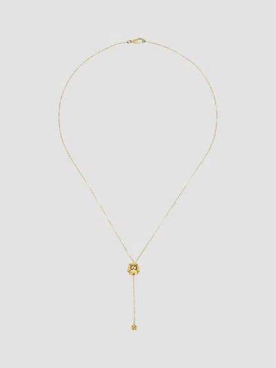 Gucci Icon 18k Yellow Gold Lariat Necklace
