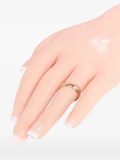 Pre-owned Gucci Icon Gg Ring In Pink