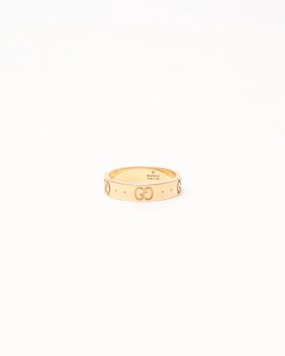 GUCCI GUCCI ICON GOLD PLATED RING