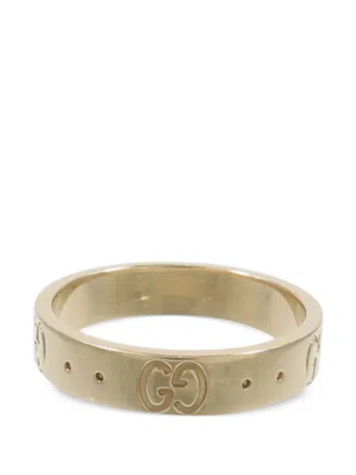 Pre-owned Gucci Icon Thin-band Ring In Gold