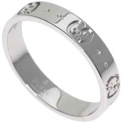 Pre-owned Gucci Icon White Band Ring ()