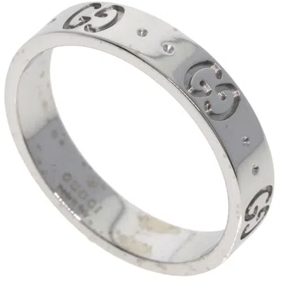 Pre-owned Gucci Icon White Band Ring ()