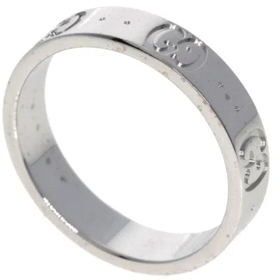 Pre-owned Gucci Icon White Band Ring ()