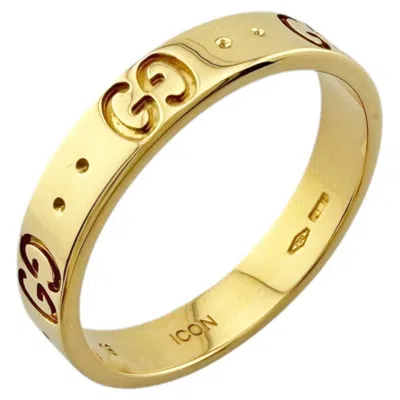 Pre-owned Gucci Icon Yellow Band Ring ()