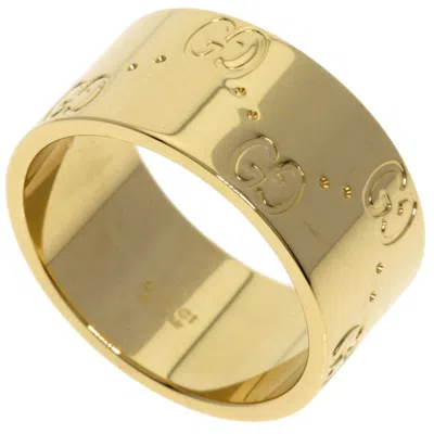 Pre-owned Gucci Icon Yellow Band Ring ()