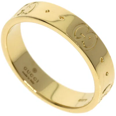Pre-owned Gucci Icon Yellow Band Ring ()