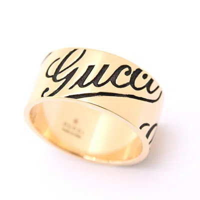 Pre-owned Gucci Icon Yellow Gold Yellow Gold (18k) Band Ring ()