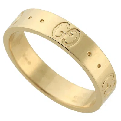 Pre-owned Gucci Icon Yellow Gold Yellow Gold (18k) Band Ring ()