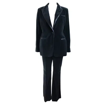 Pre-owned Gucci Iconic  By Tom Ford Black Velvet Tuxedo Suit ( Unworn)