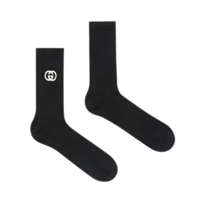Gucci Iconic Interlocking G Black Socks