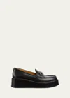 Gucci Leather Loafer In Black