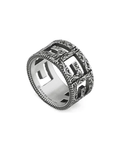 Gucci Imitation Old Sterling Silver Ring In Black