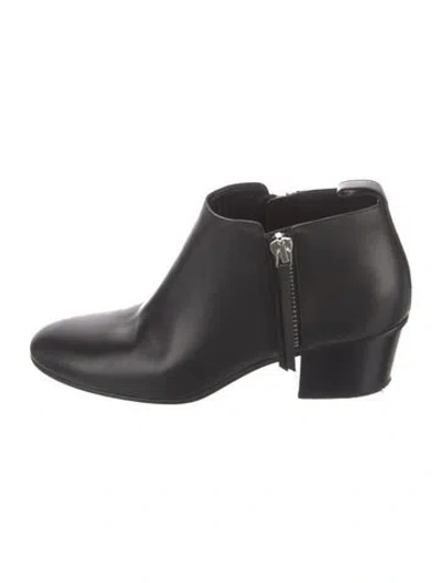 Pre-owned Gucci Imperial Ankle Boot Leather Boots In Black