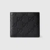Gucci Imprint Bi-fold Wallet In Black