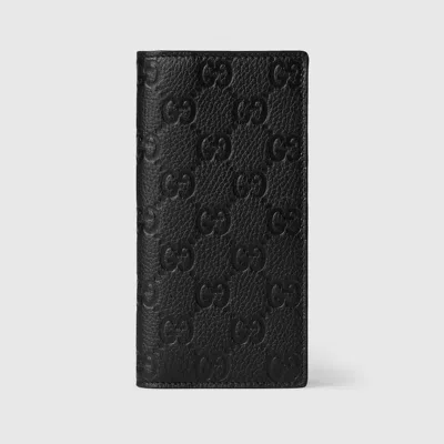 Gucci Imprint Long Wallet In Black