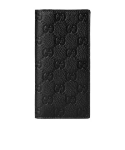 Gucci Imprint Long Wallet In Black