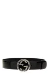 Gucci Incrocio Gg Belts Black