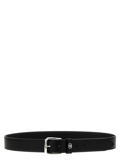 Gucci Incrocio Gg Belt In Black