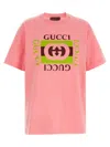 Gucci Logo-printed Short-sleeved T-shirt In Pink