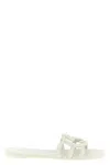Gucci Stylish Interlocking Cut-out Sandals With 10mm Heel In White