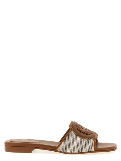 Gucci Incrocio Gg Sandals Brown