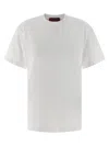 Gucci Incrocio Gg T-shirt White In Gray