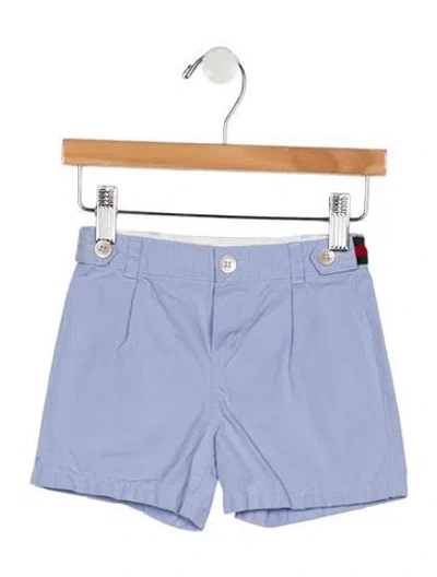Pre-owned Gucci Babies' Infant Boys' Web Trimmed Shorts In Blue