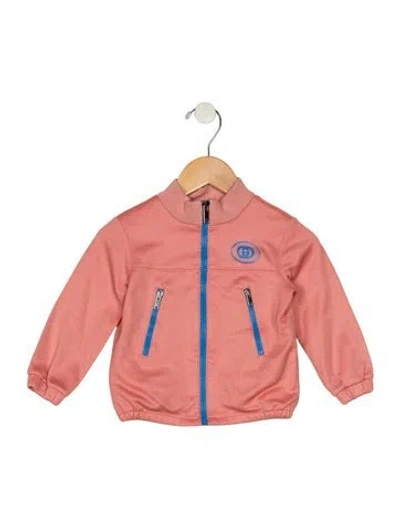 Pre-owned Gucci Babies' Infant Girls Branded Zip Closure Jacket In Pink
