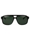 Gucci Injectate Havana Sunglasses In Black