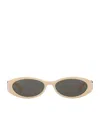 Gucci Injected Gg1660s Sunglasses In Beige