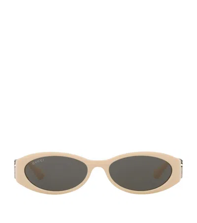 Gucci Injected Gg1660s Sunglasses In Beige