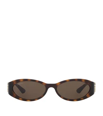 Gucci Injected Gg1660s Sunglasses In Brown
