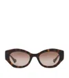 Gucci Injected Oval Sunglasses In Brown