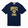 GUCCI GUCCI INK COTTON T-SHIRT WITH LOGO MEN