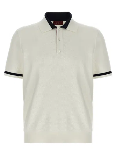 GUCCI GUCCI INTARSIA POLO SHIRT