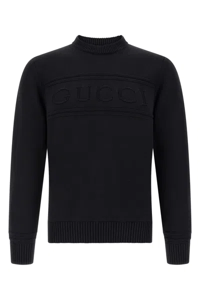 Gucci Intarsia Sweater In Black
