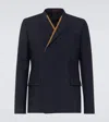 Gucci Wool Blazer With Contrasting Profile In Black